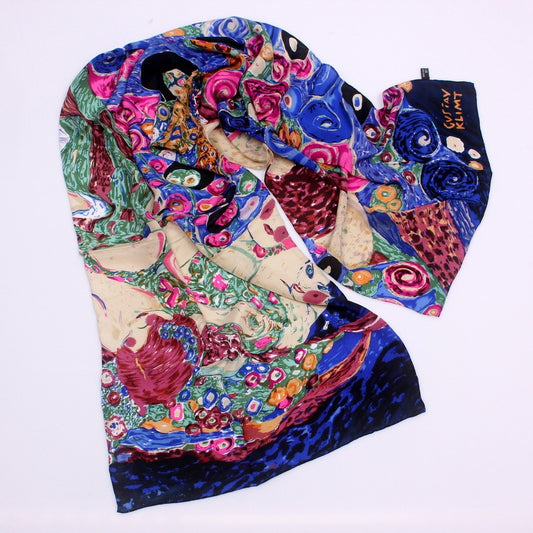 Fine Art-Inspired 100% Mulberry Silk Scarf