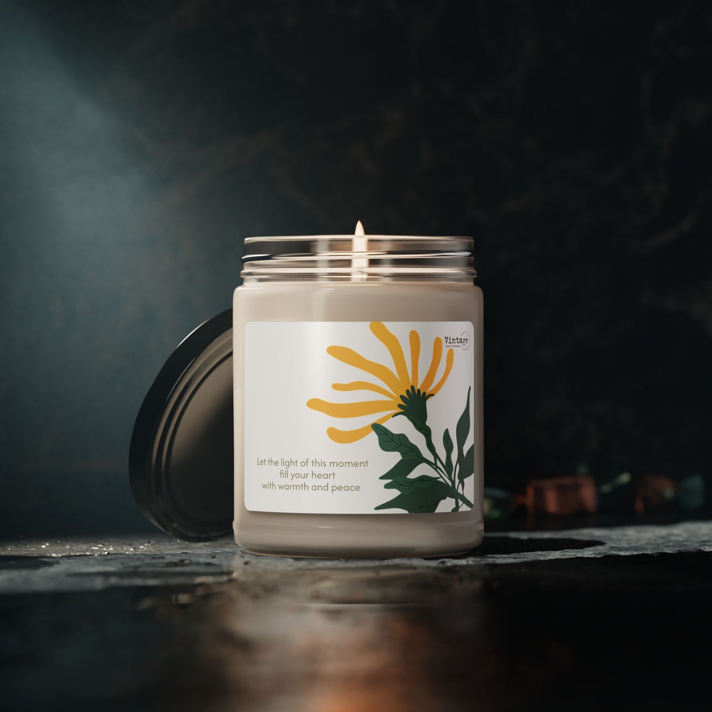 Scented Soy Candle With Inspirational Message