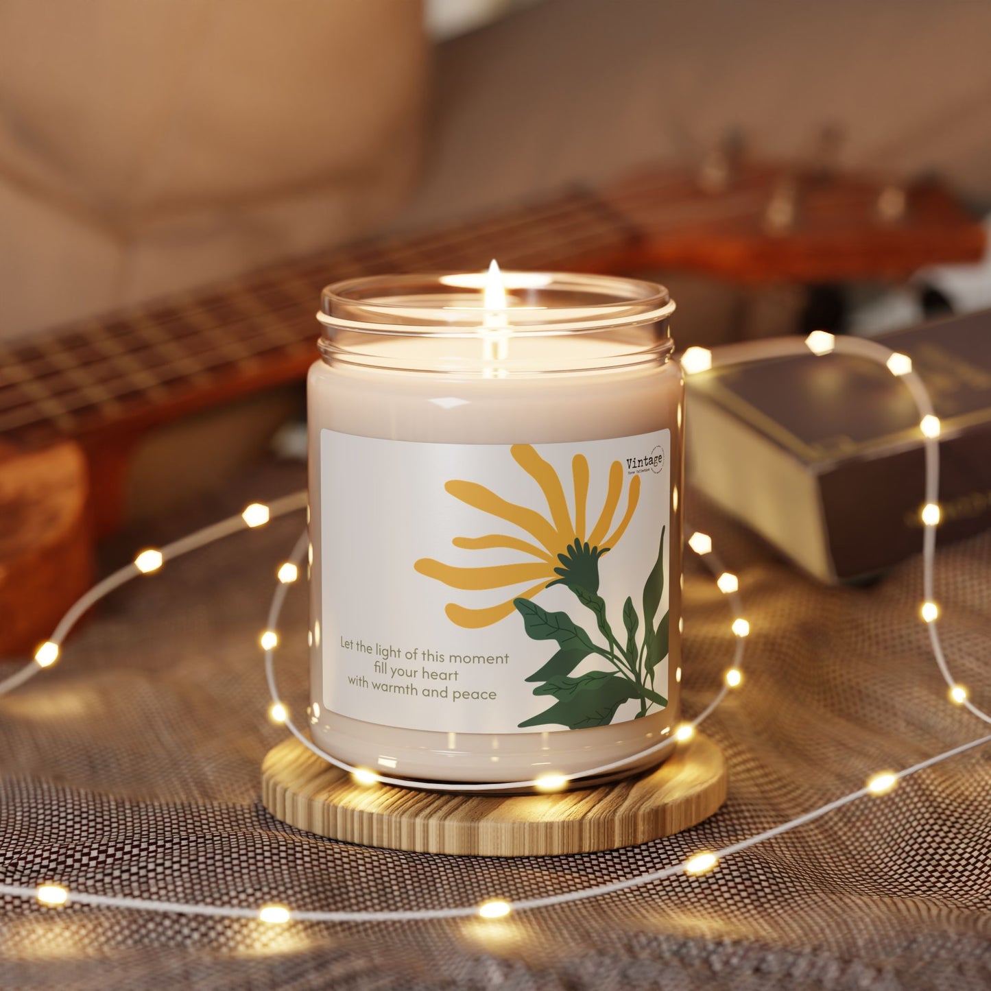 Scented Soy Candle With Inspirational Message