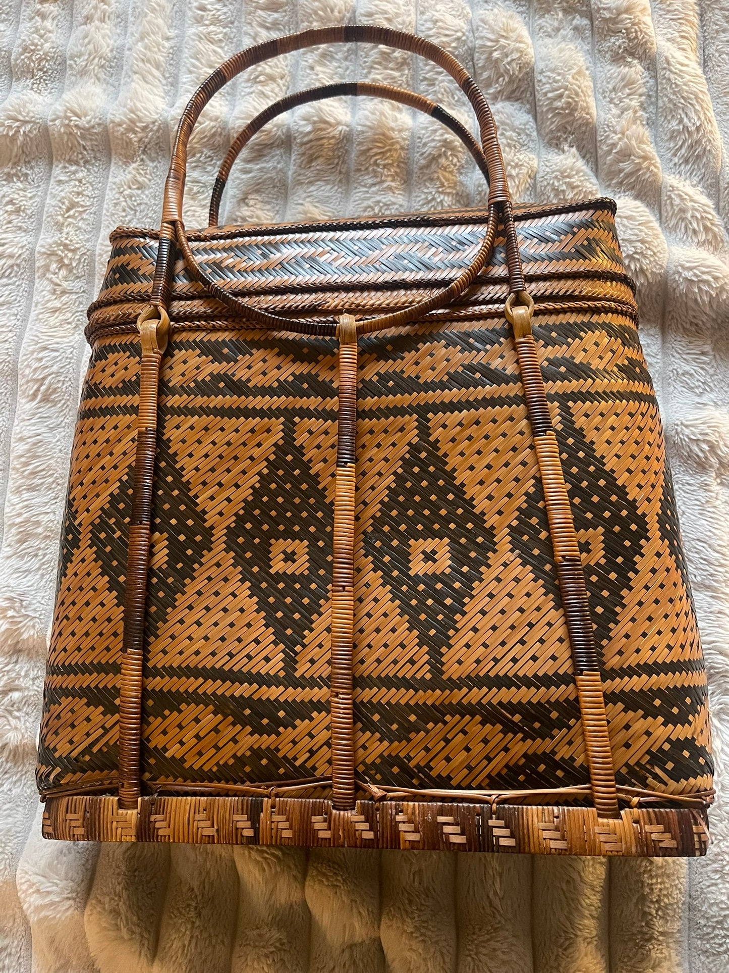 Handwoven Tiruray Tribe Rattan Basket Tote – Artisan Craft