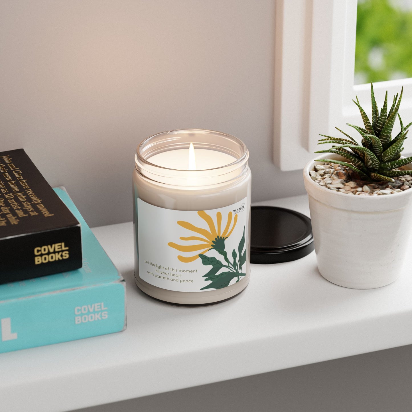 Scented Soy Candle With Inspirational Message