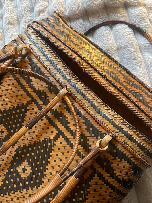 Handwoven Tiruray Tribe Rattan Basket Tote – Artisan Craft