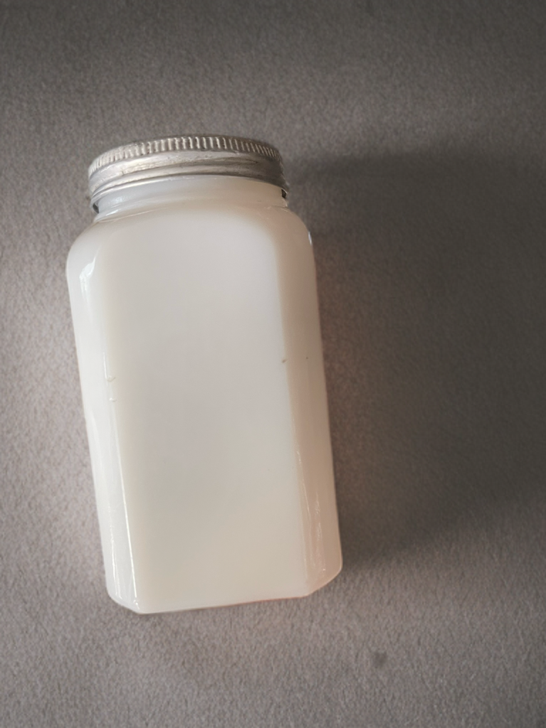 1930s Milk Glass Kitchen Spice Jar Set – Sugar, Flour, Salt, & Pepper