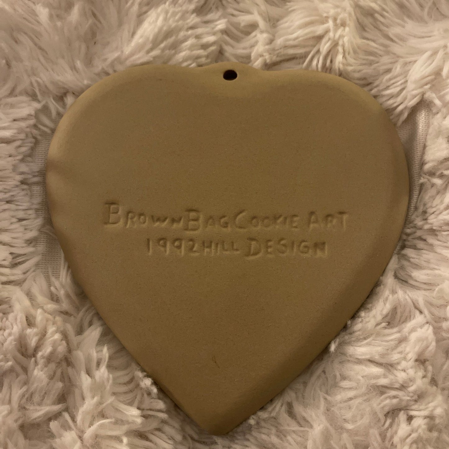 Vintage 1992 Brown Bag Cookie Art Heart & Roses Mold – Hill Design