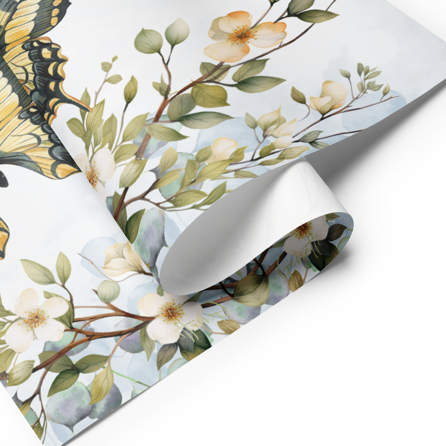 Watercolor Spring Wrapping paper sheets