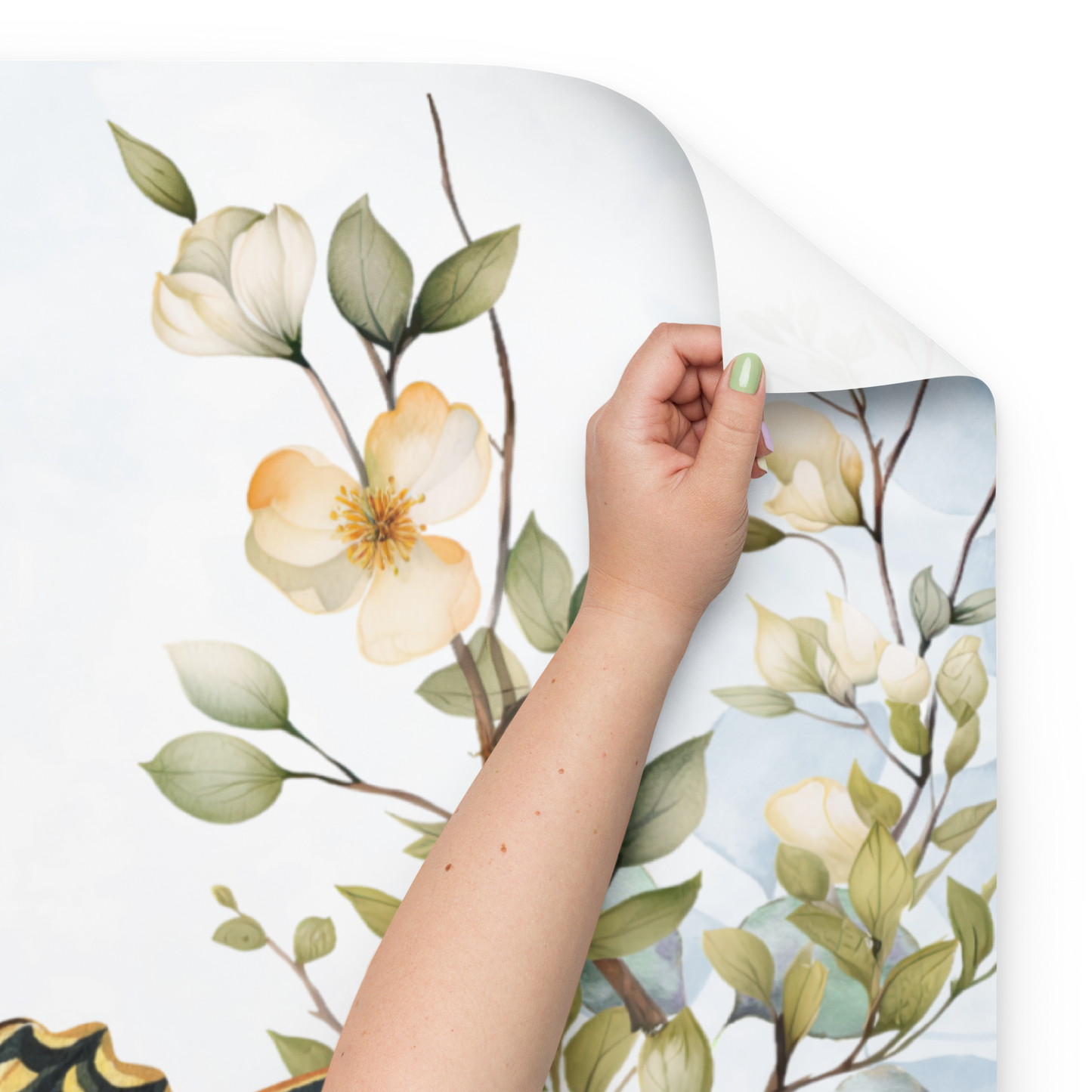 Watercolor Spring Wrapping paper sheets