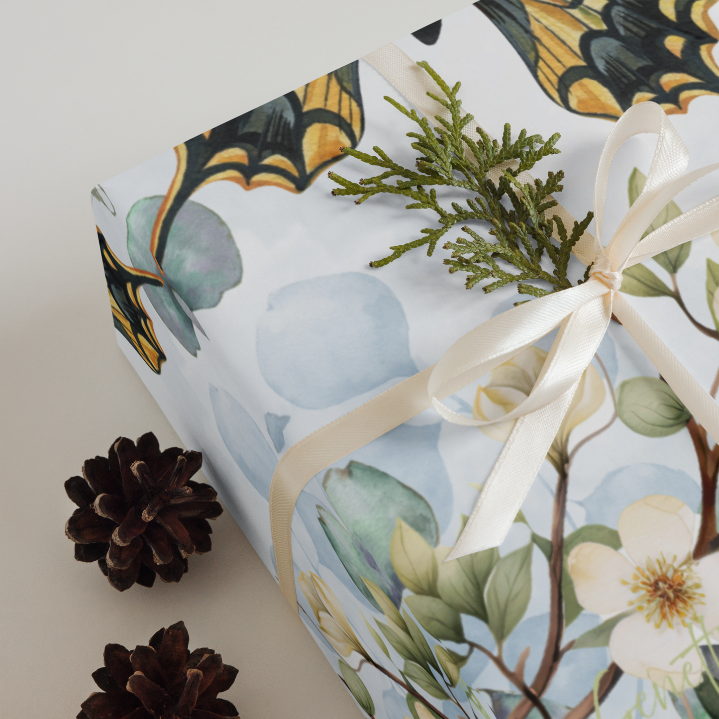 Watercolor Spring Wrapping paper sheets