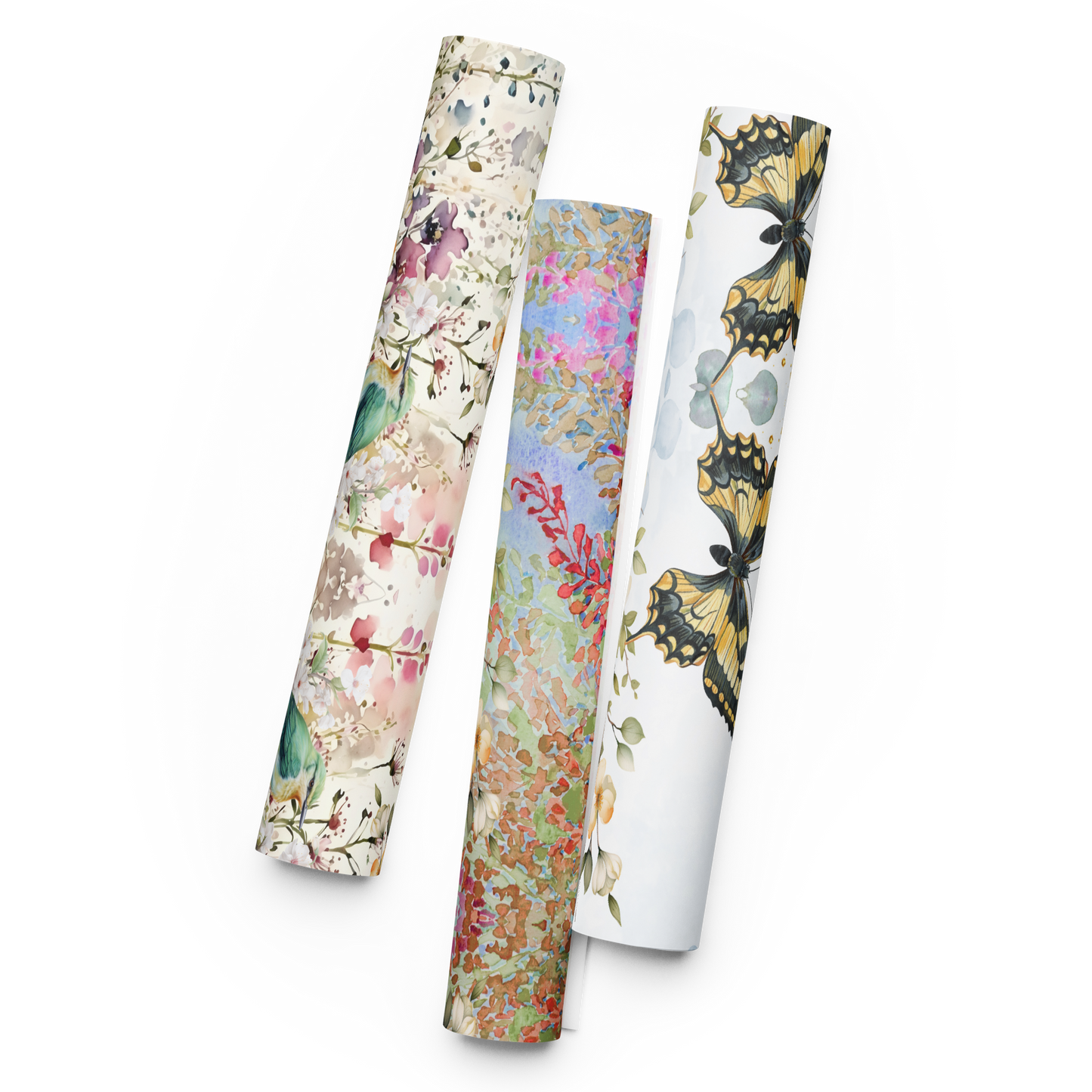 Watercolor Spring Wrapping paper sheets