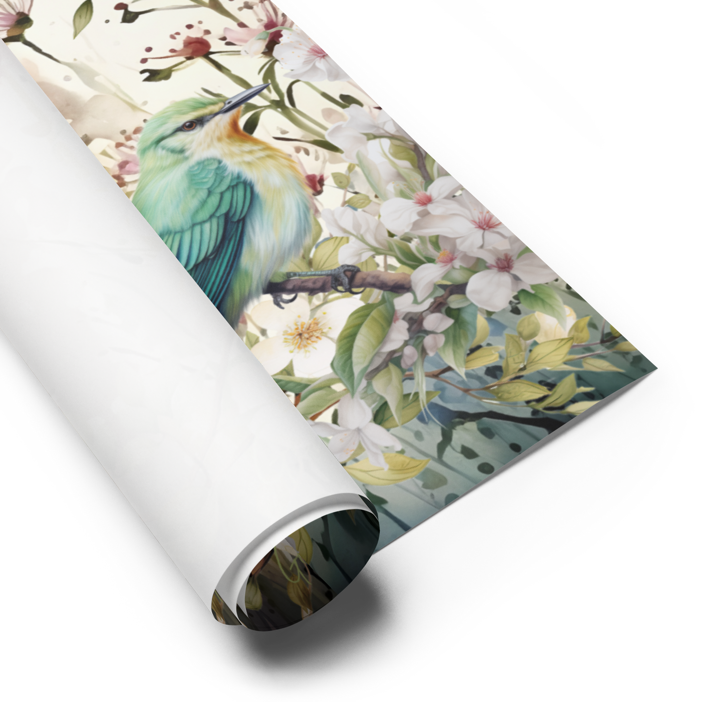 Watercolor Spring Wrapping paper sheets