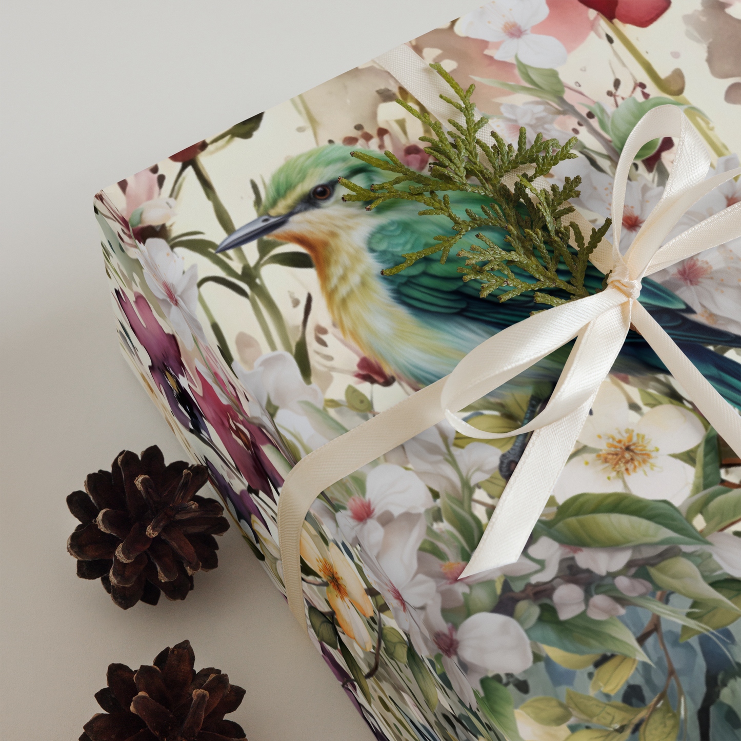 Watercolor Spring Wrapping paper sheets